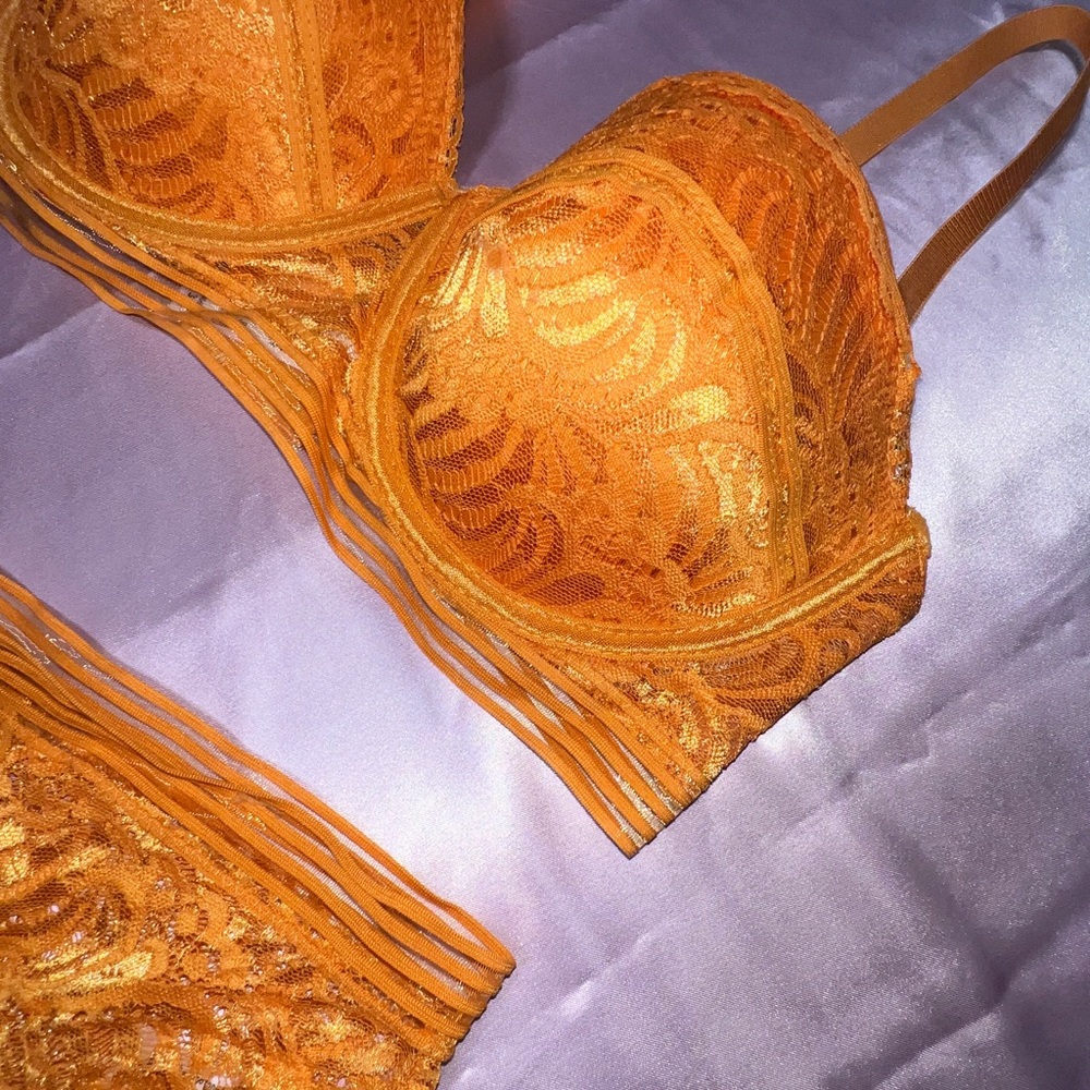 gold lingerie set